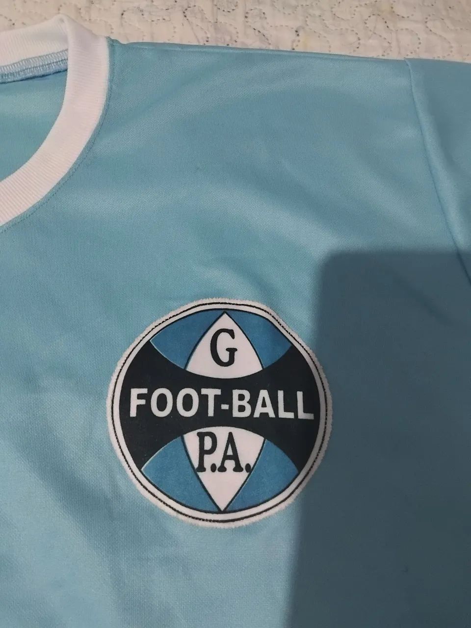 Camisa Grêmio Celeste Modelo Antigo  - Foto 2