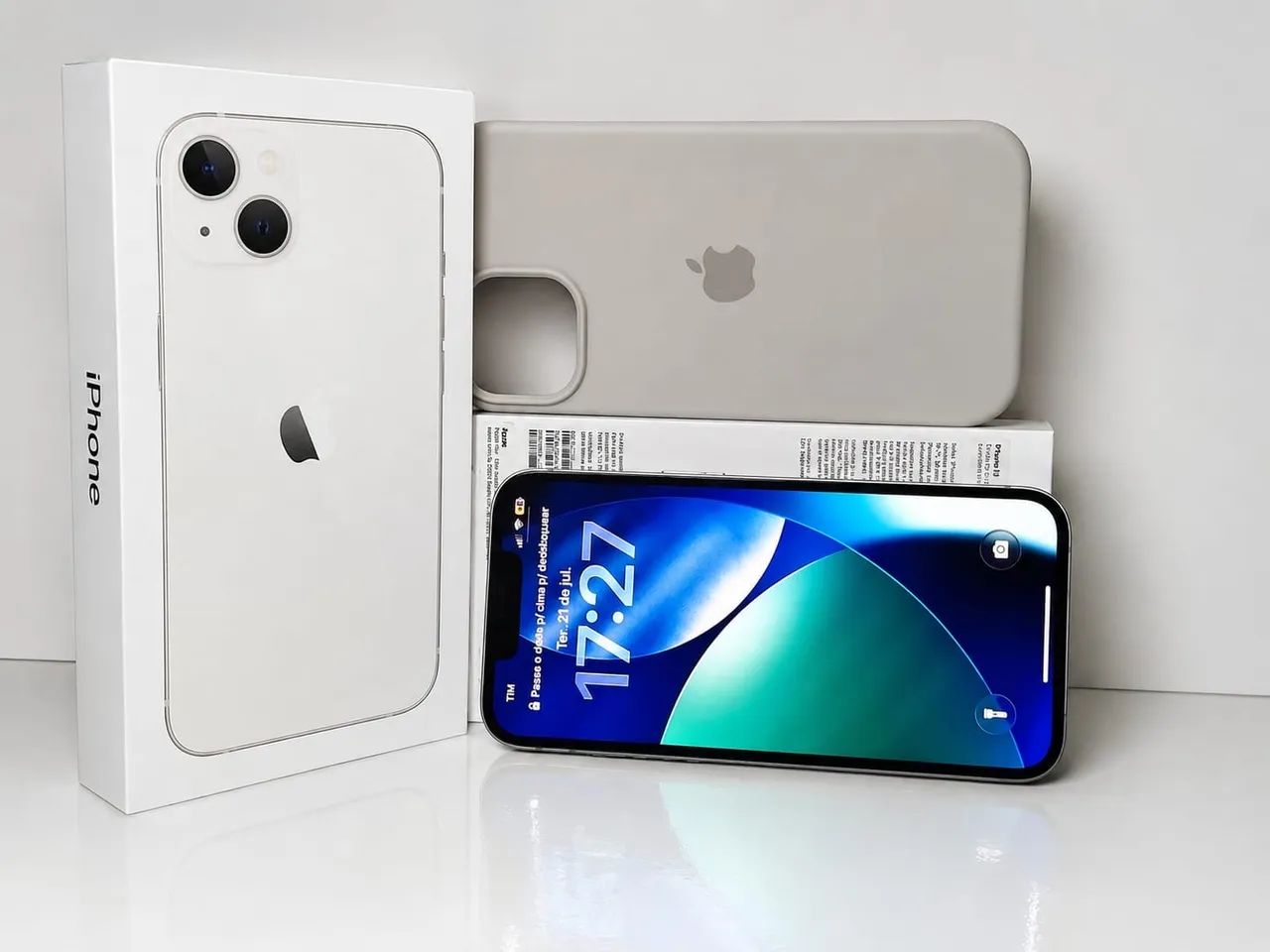 iPhone 13 Branco 128GB - Caixa + Nota Fiscal | R$ 2.100