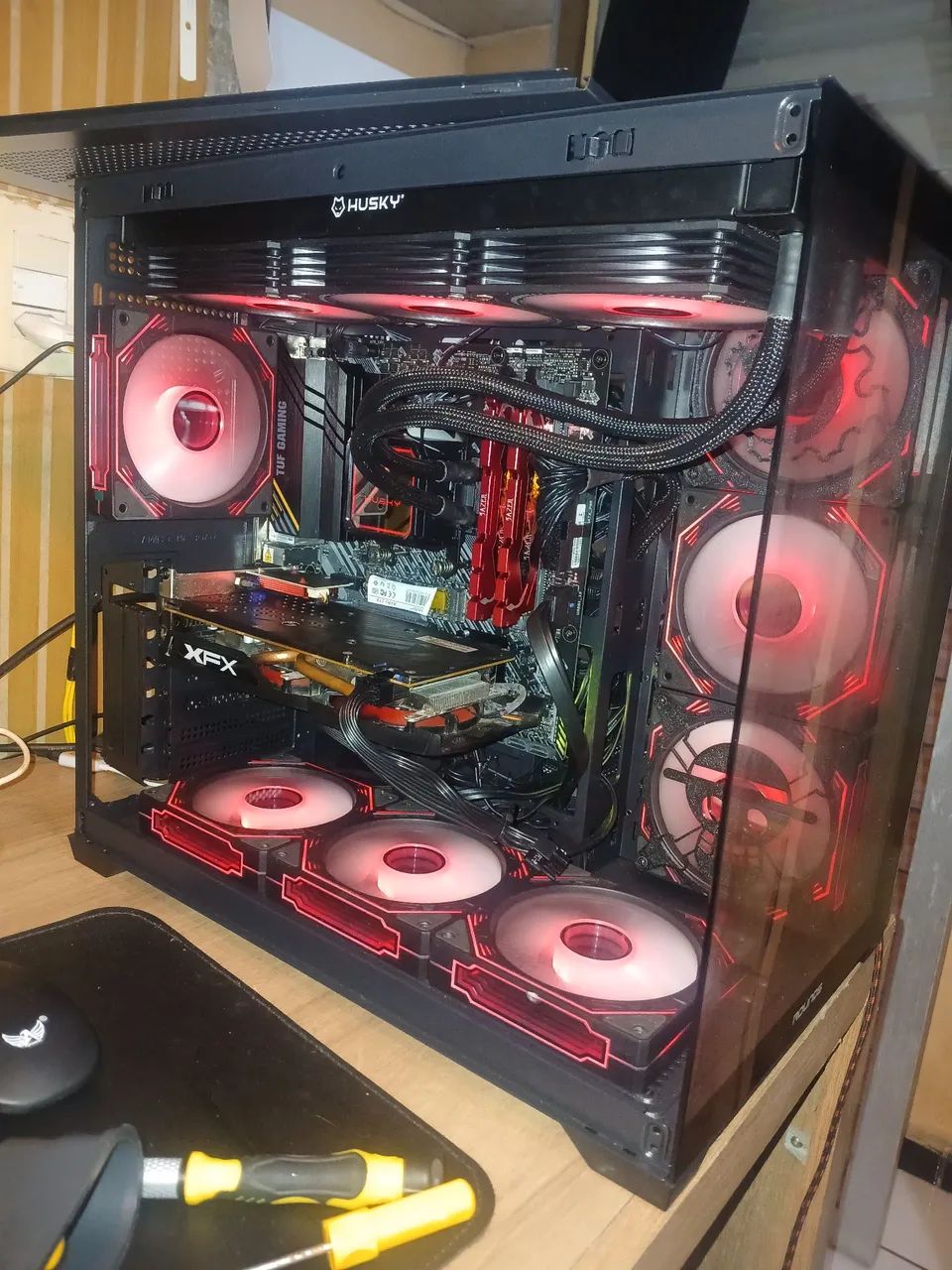 Kit 7 Fans 6 pinos Argb + Controladora - Foto 2