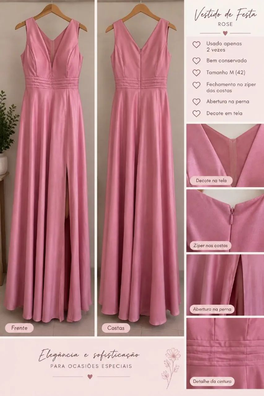 Vestido rose