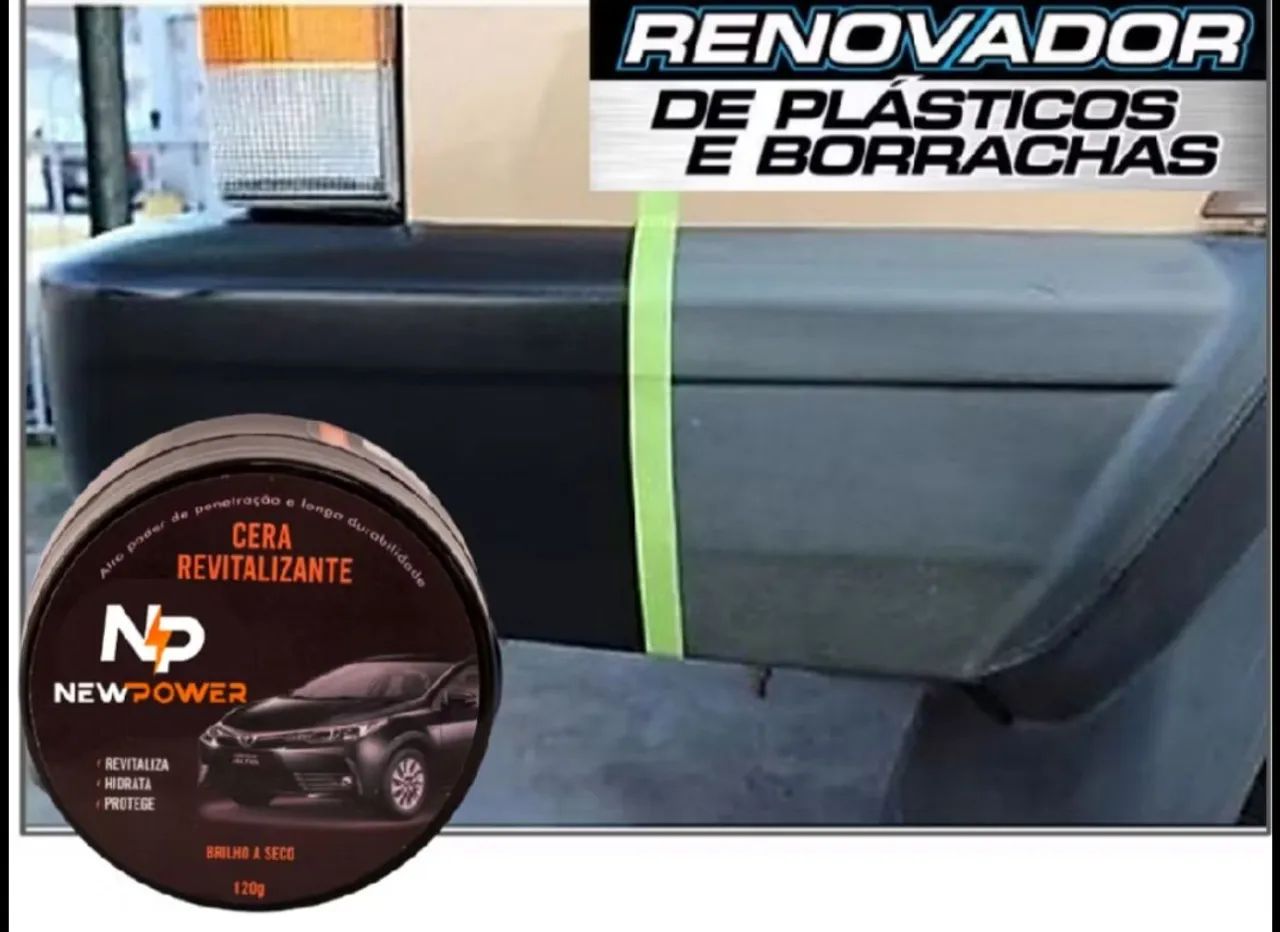 Revitalizador Cera de Plásticos NewPower Renova Parachoque. - Foto 2