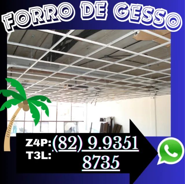 Forro de Gesso Forro drywall e parede e divisoria ATENDEMOS SOMENTE EM MACÉIO  - Foto 5