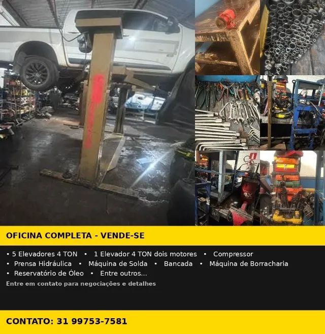 OFICINA MECANICA COMPLETA A VENDA -NEGOCIO EM FUNCIONAMENTO