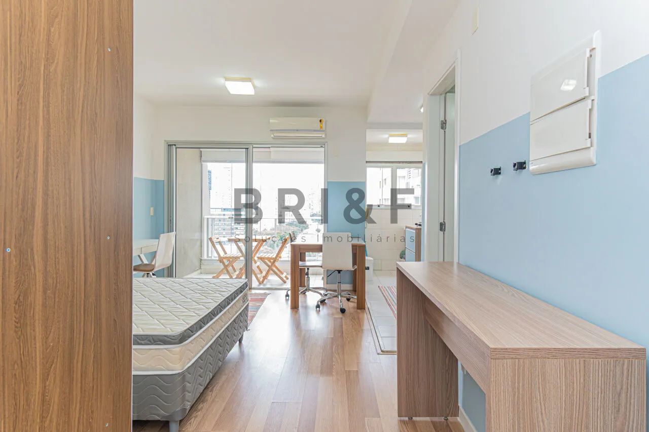 Apartamento Studio Mobiliado para locação, 1 dormitório, com vaga no Brooklin - Foto 9
