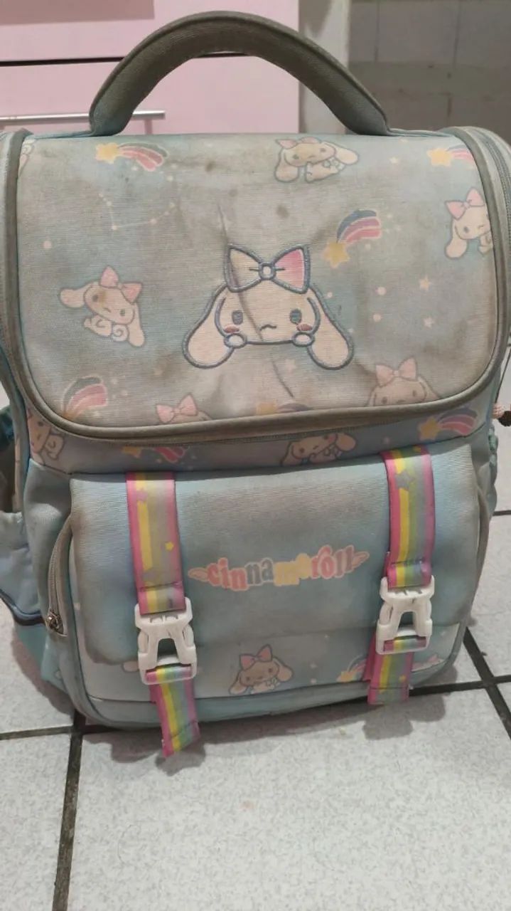 Original Sanrio Cinnamoroll Backpack, Blue, Waterproof, Japanese Style