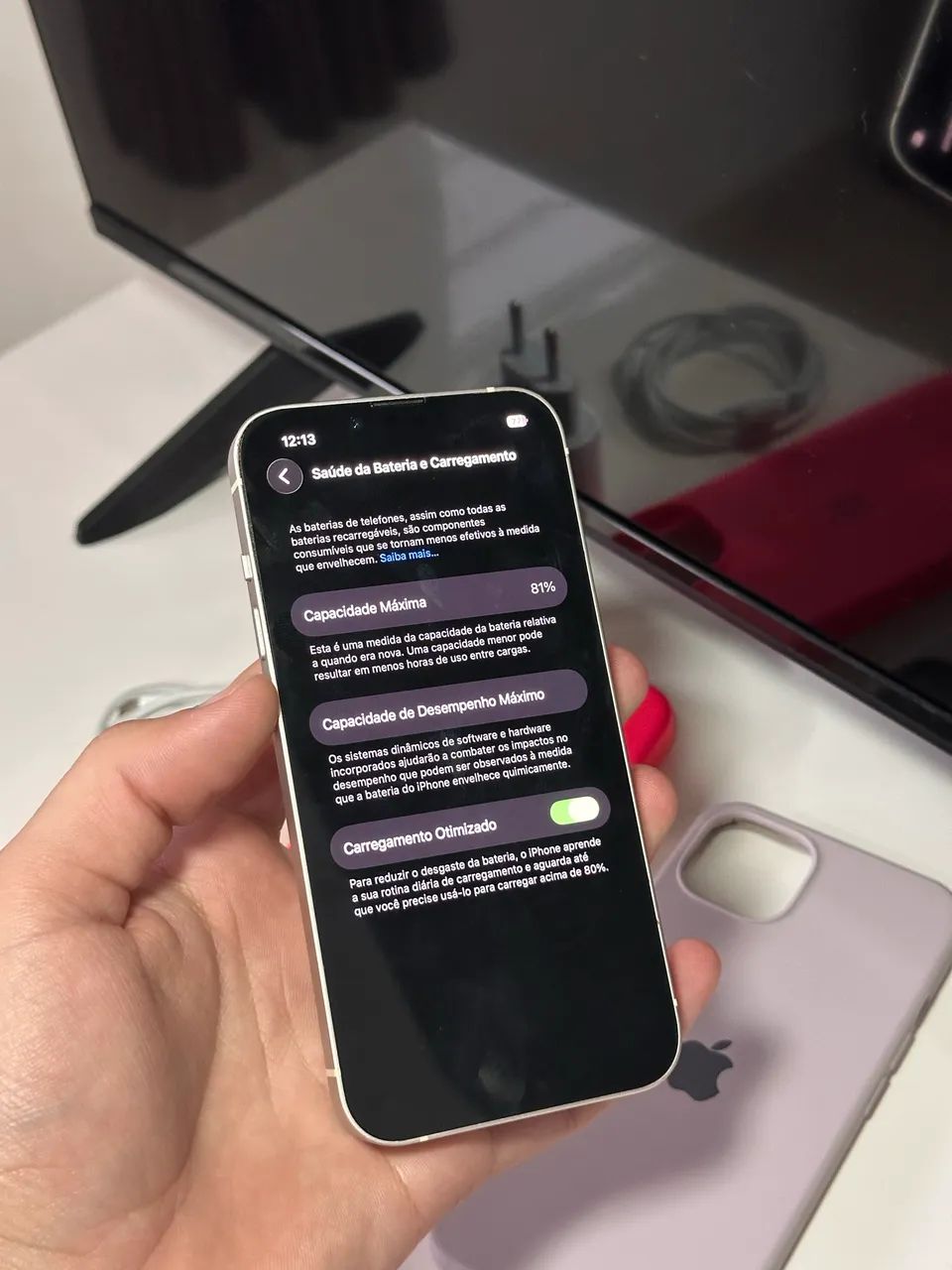 iPhone 14 - 128GB branco  - Foto 5