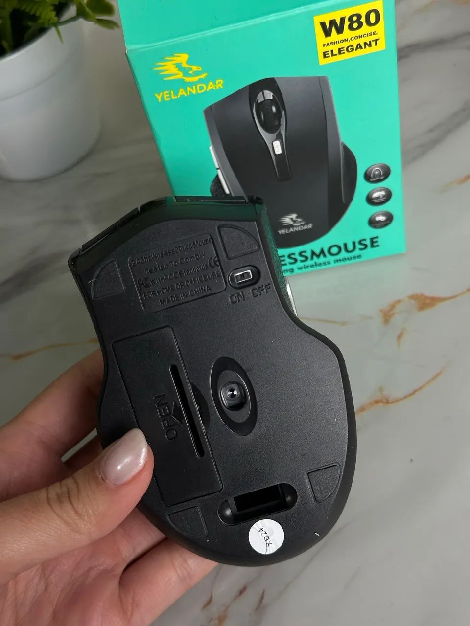 Mouse Sem Fio Yelandar W80 2.4GHz  - Foto 2
