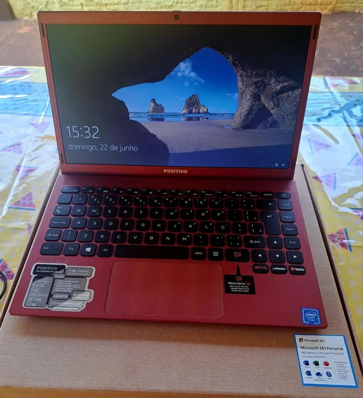 Notebook Positivo Vermelho  - Foto 4