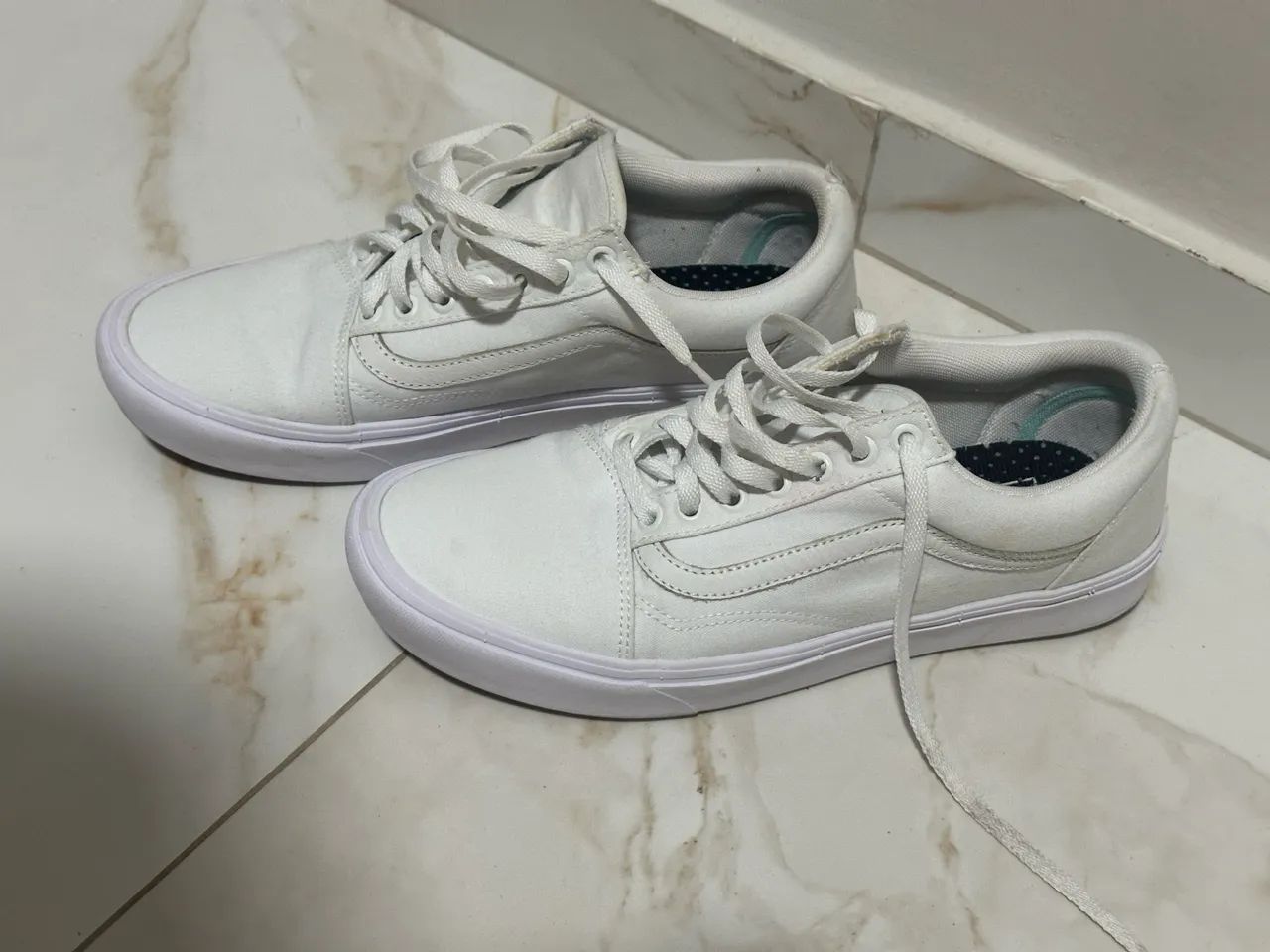 Tênis Vans Old Skool Branco Original - Foto 2