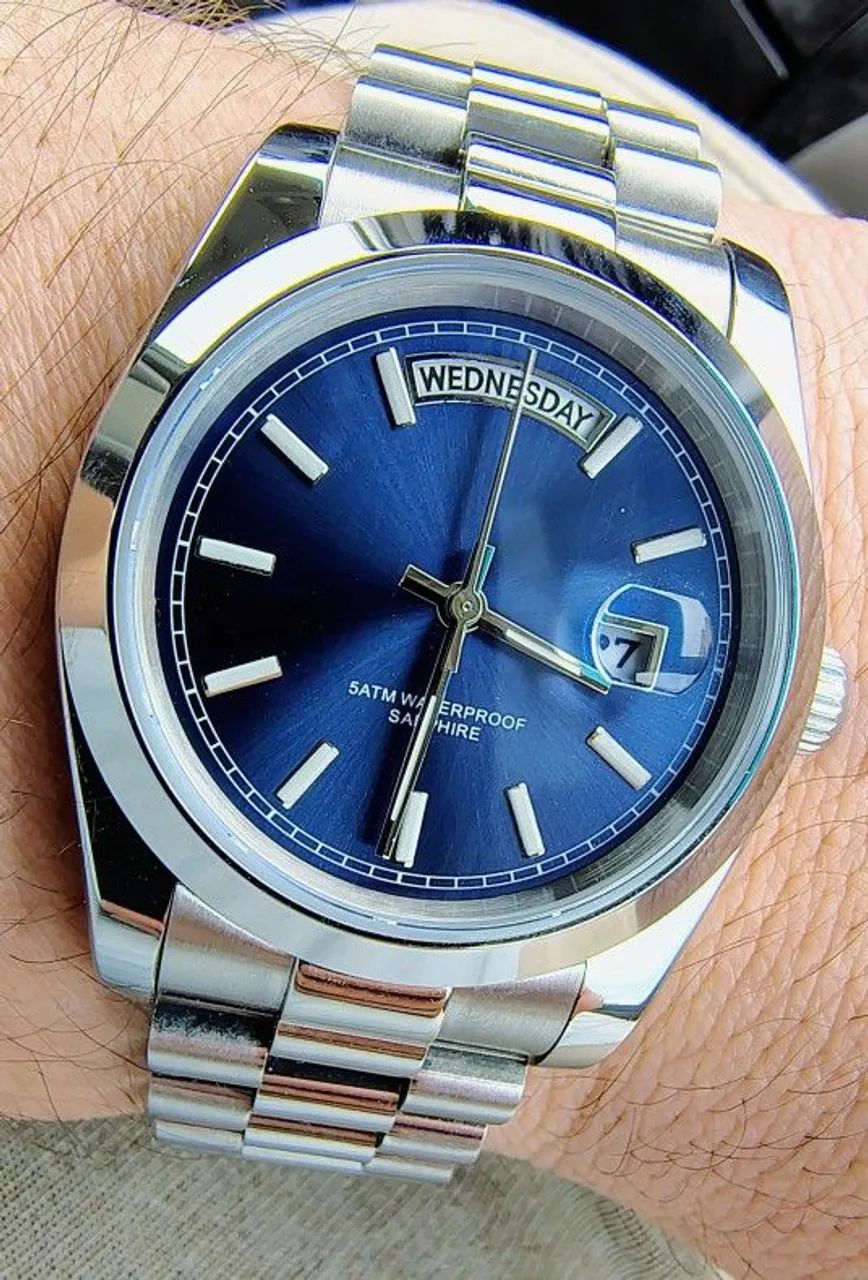 Relógio Aimimo Design estilo Rolex Day-Date - Foto 2