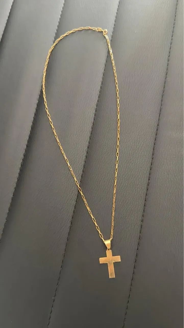 Corrente e pingente de ouro 18k 