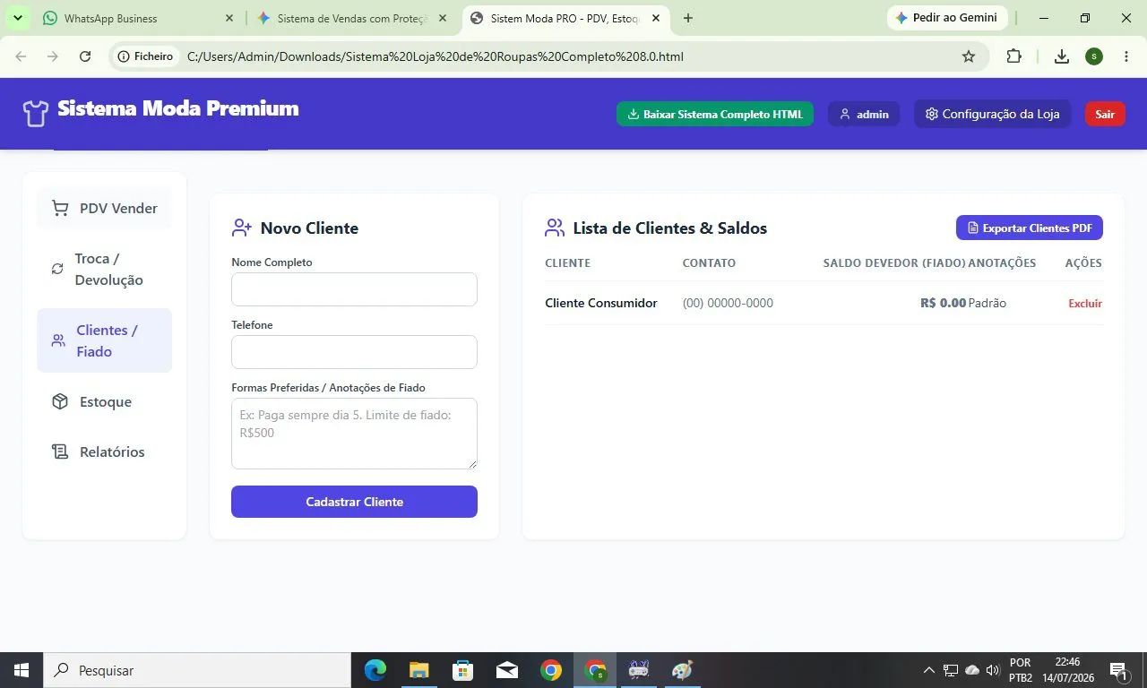 Sistema programa para loja de roupas completo - Foto 5