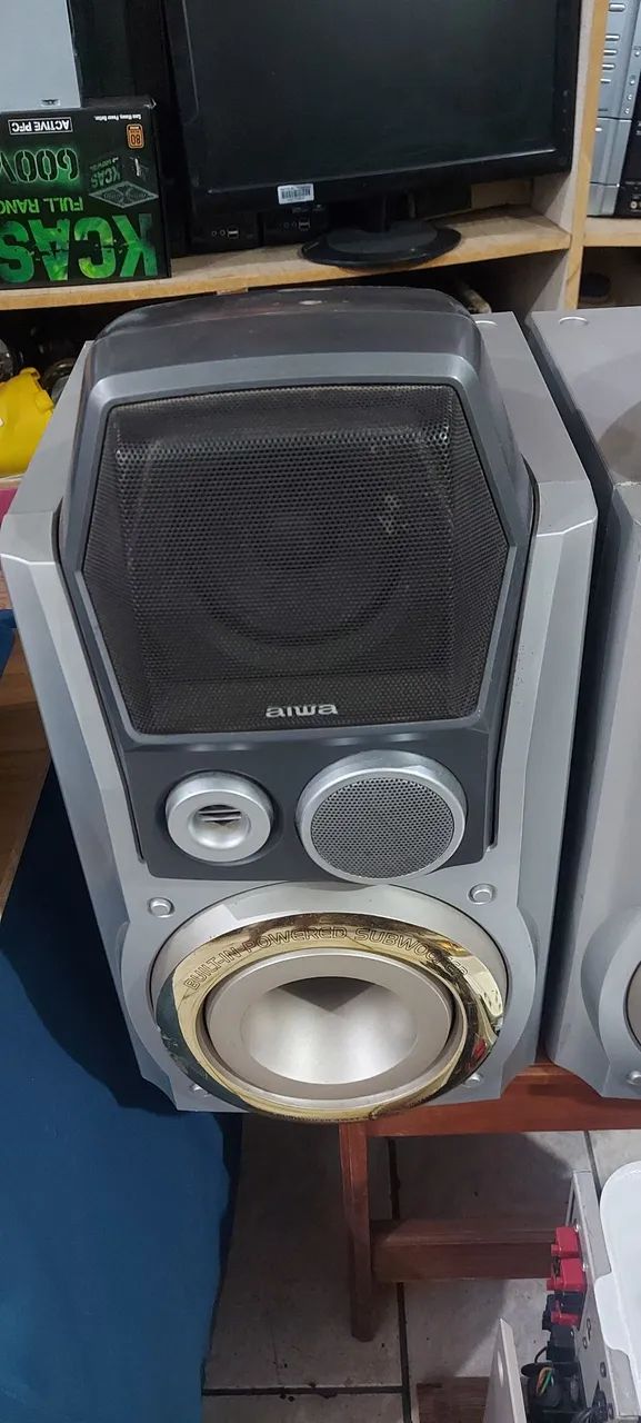 Caixas micro system Aiwa T99 funcionando perfeitamente. Leia todo o anúncio  - Foto 3