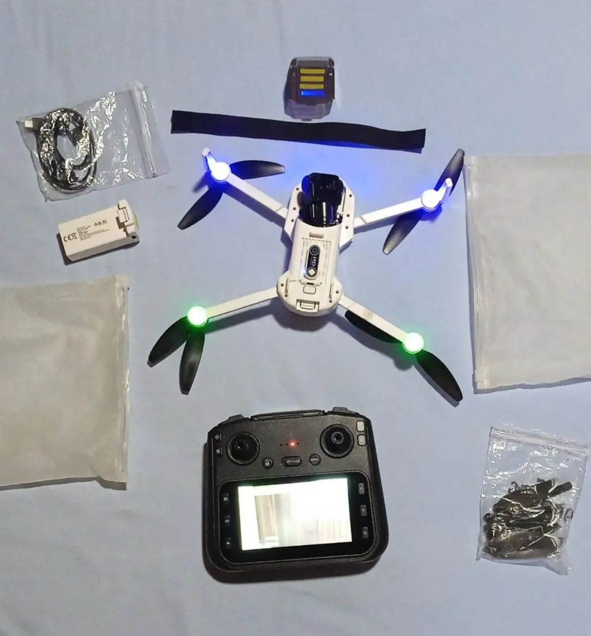 Drone Gps S-x1 Masx  Com Tela Câmera Gps Gimbal De 3 Eixos E 2 Bateria - Foto 4