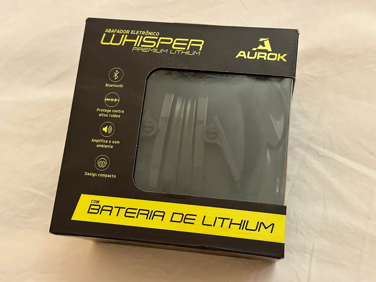 Abafador Eletrônico Whisper Premium Lithium AUROK BLACK - Foto 4
