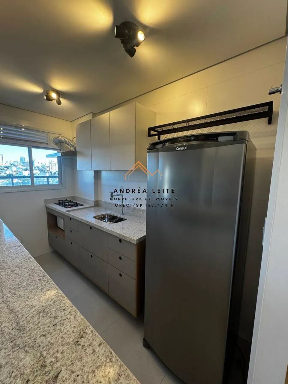 Apartamento mobiliado para locação com 1 dormitório, garagem coberta - Foto 5
