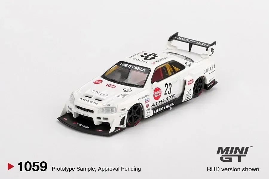 MINI GT NISSAN LB-ER34 SUPER SILHOUETTE #1059 ATHLETE - Hobbies e