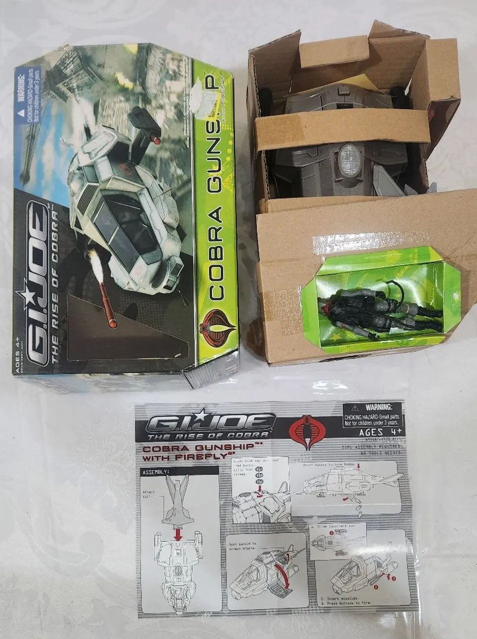 Boneco e Veículo Comandos em Ação Gi Joe Cobra Gunship - Foto 2