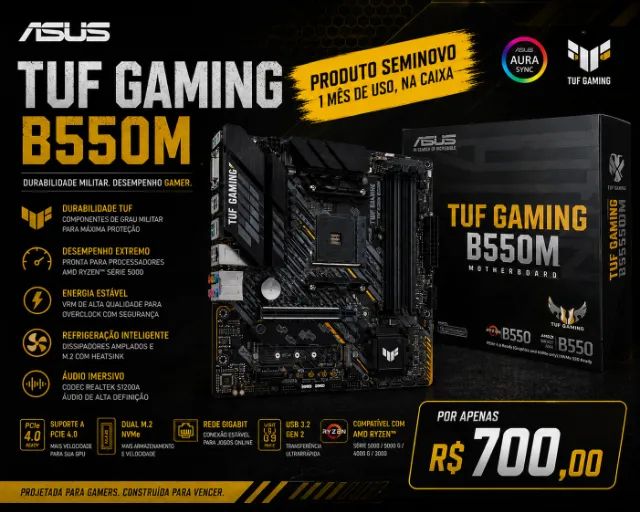PLACA MÃE ASUS TUF GAMIMG B550M