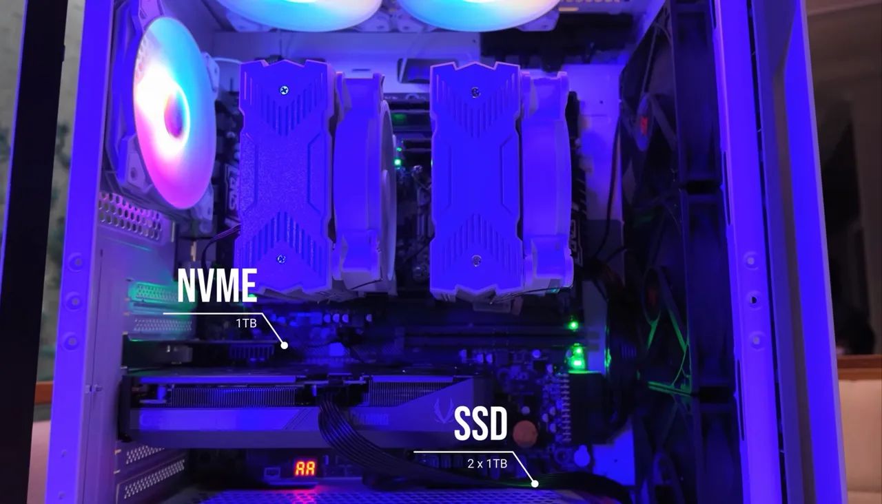 PC Workstation Gamer Dual Xeon 256gb Ram 5060TI - Foto 3