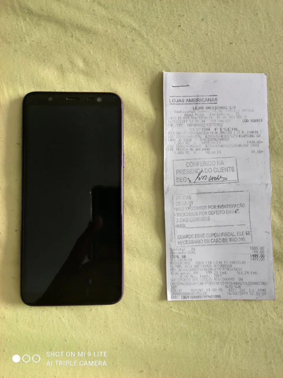 Celular Samsung Bom e Barato com Cupom Fiscal!
