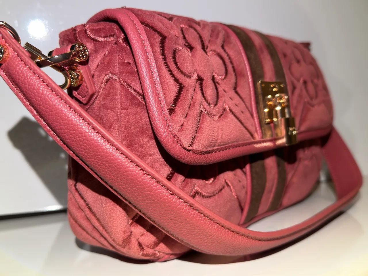 Bolsa V°73 italiana em veludo  - Foto 2