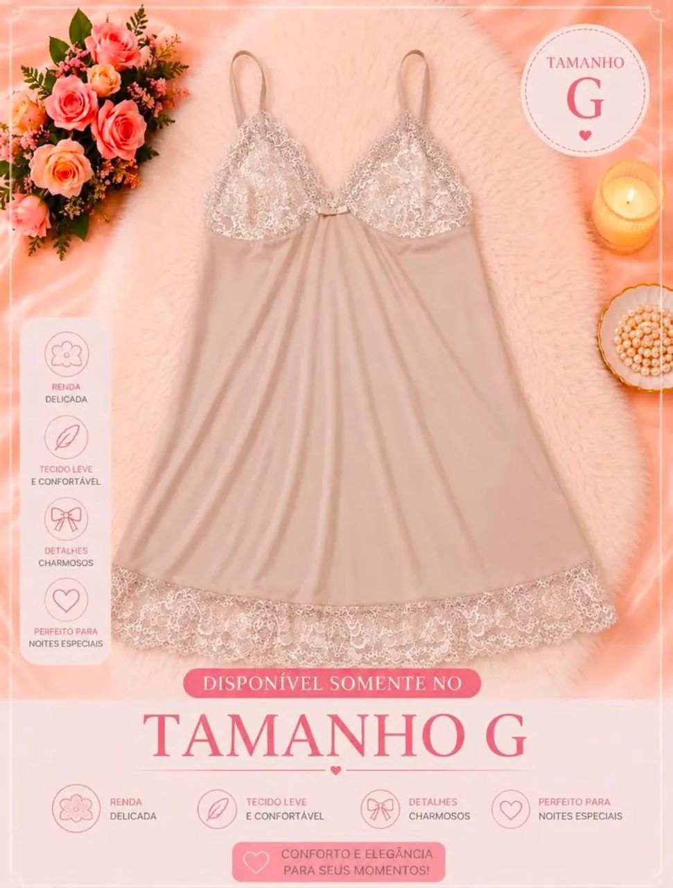 Pijama - babydoll Premium feminino variado