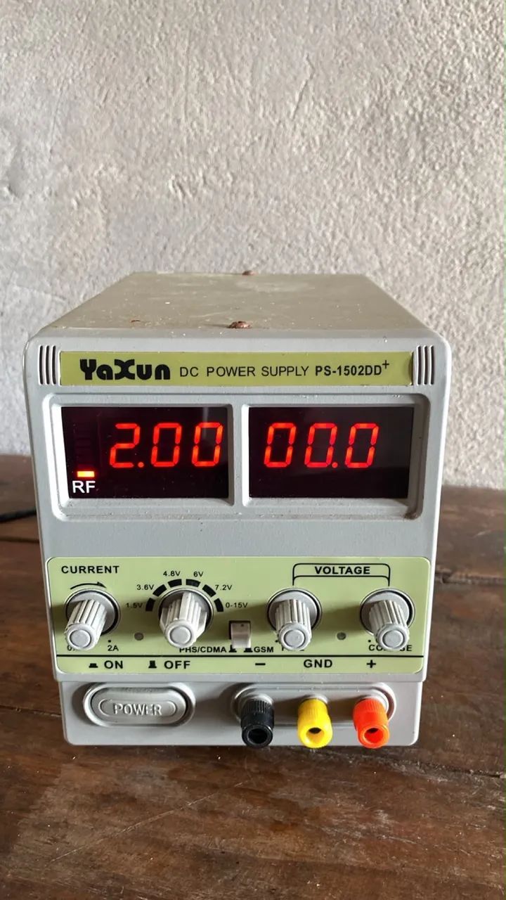 Fonte De Bancada Yaxun 1502DD Regulada Digital - Usada - Foto 2