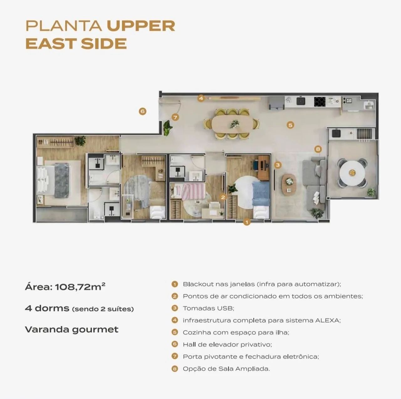 Apartamento NY Residence, 4 Dorm, 108,72m2 - Foto 3