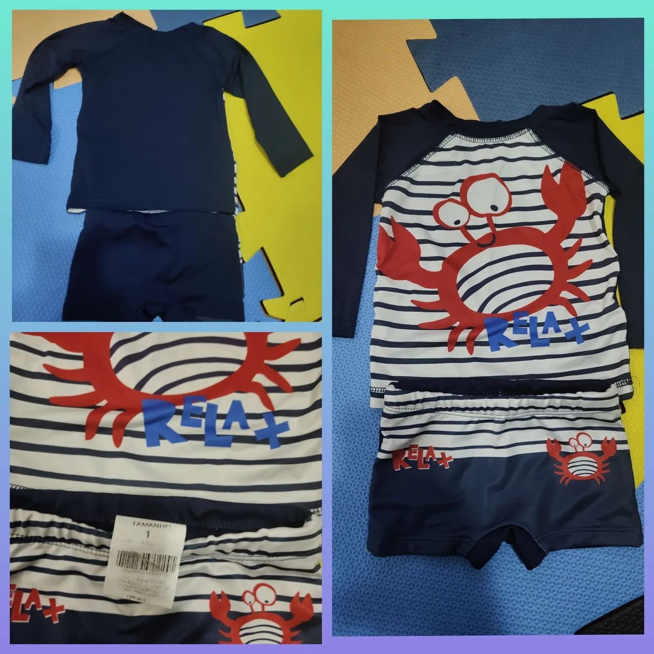 Conjunto de praia menino