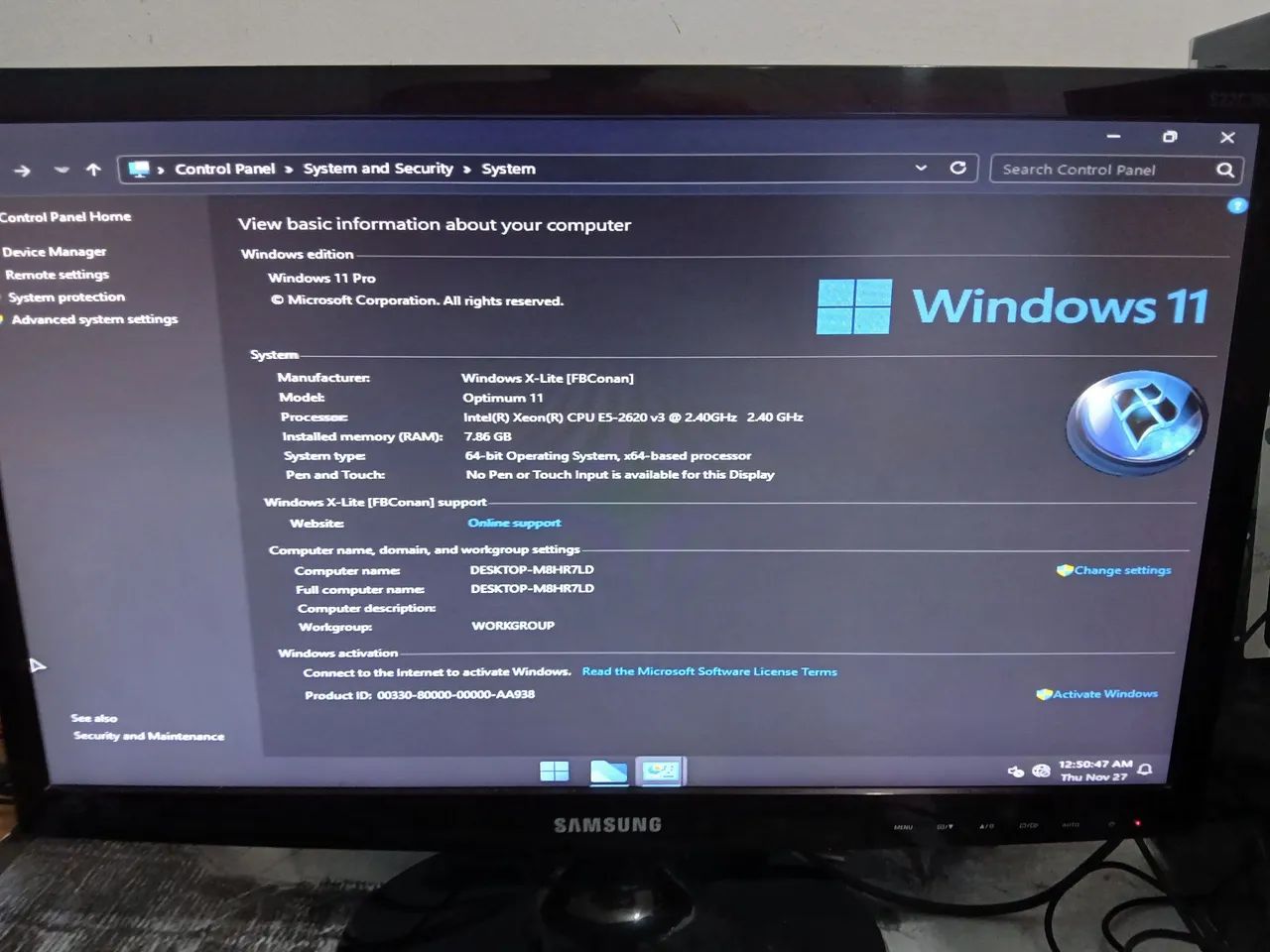 Computador Xeon Cpu E52620 v3 8g Tela Led 22Pol Windows11  - Foto 2