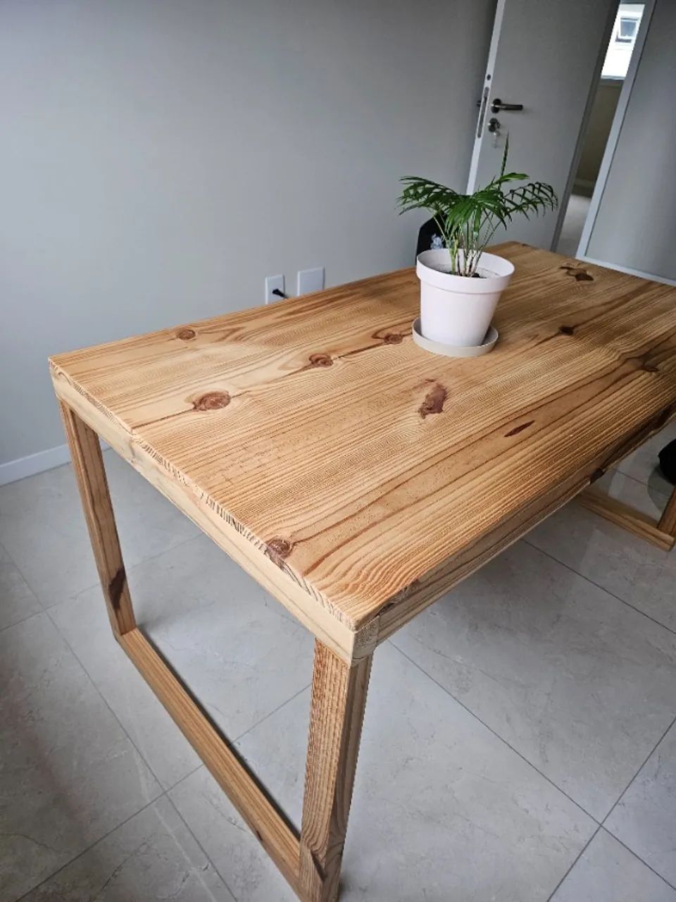 Mesa Madeira Maciça Pinus Natural - 150x80