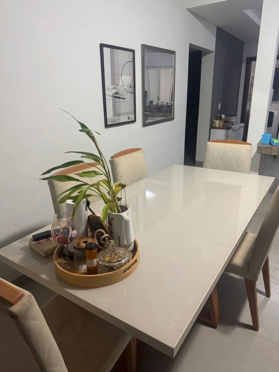 Mesa 6 Lugares, Tampo de Vidro - Foto 3