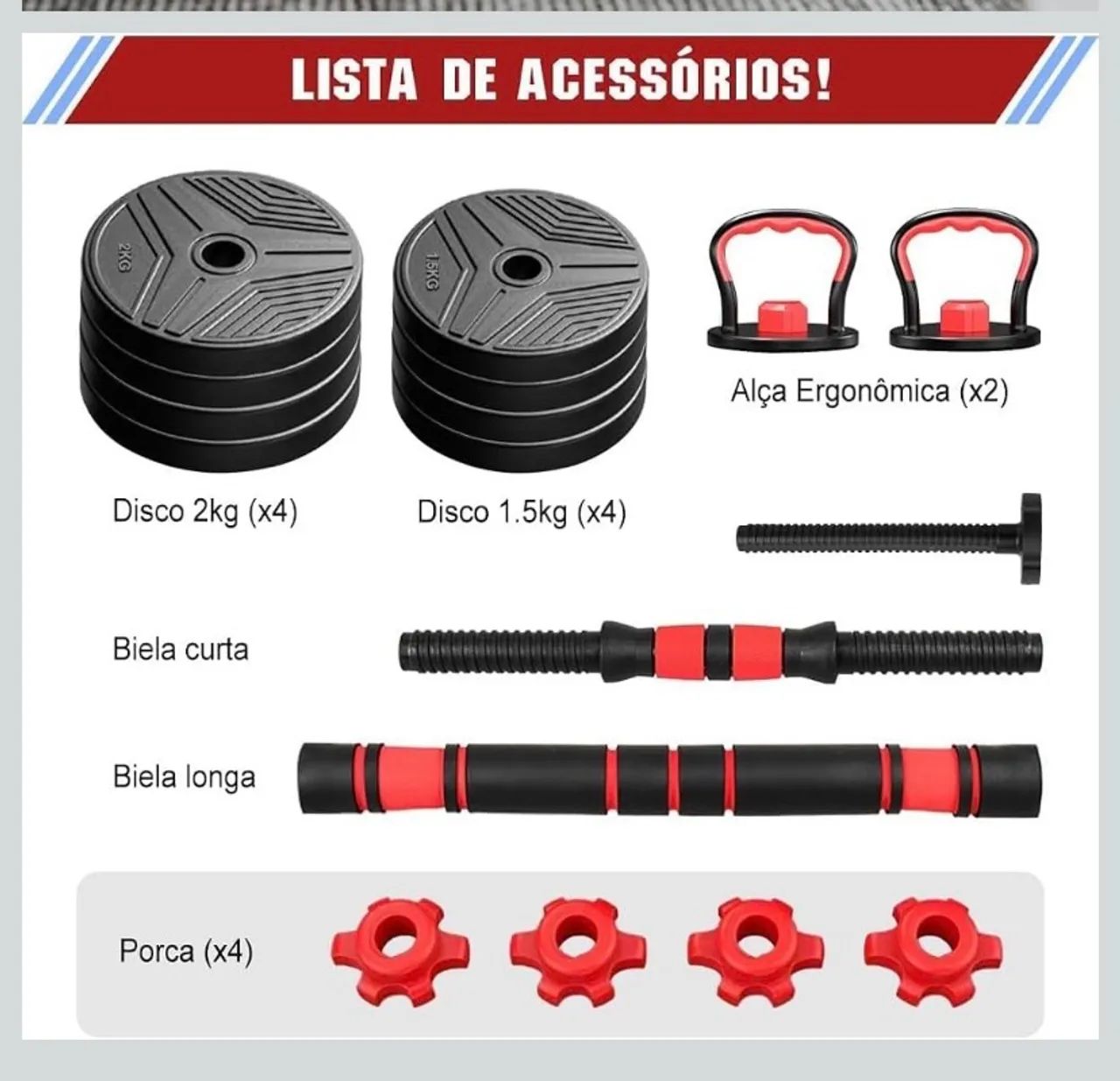Kit halteres 6 em 1 - Foto 2