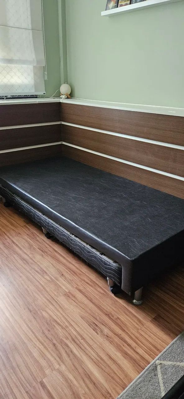 Base Cama Box Solteiro Ortobom (sem colchão) com Cama Auxiliar (Bi-cama)