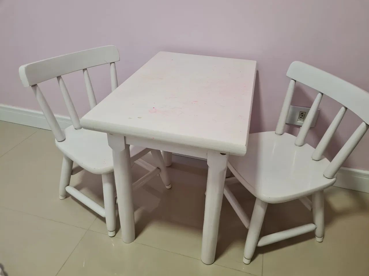 Mesa infantil com cadeira em MDF - Foto 2