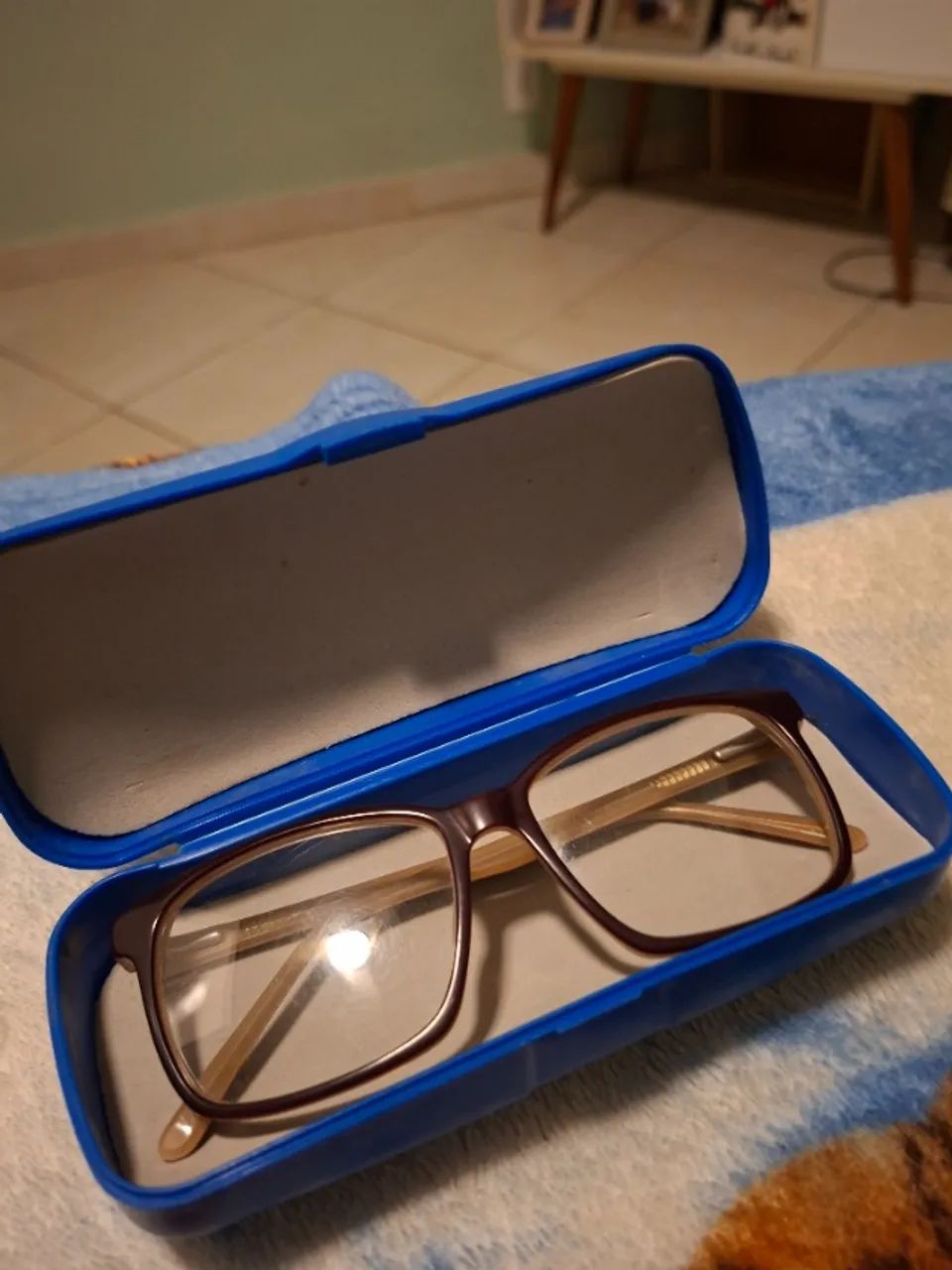 Óculos masculino sem grau caramelo  - Foto 4