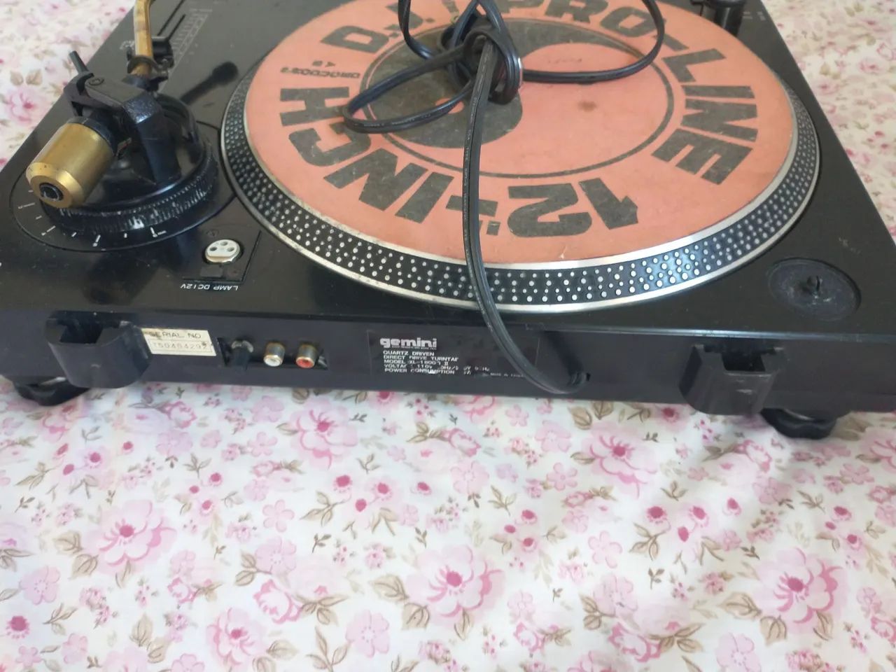 Vendo toca disco Gemini modelo xl 1800 quart profissional com agulha e chell 