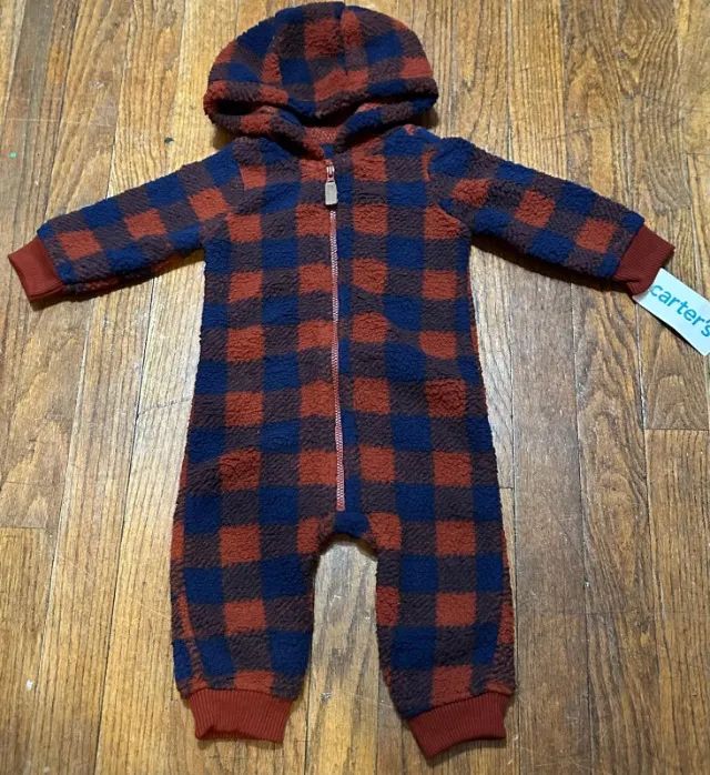 Macacão Carters Sherpa tamanhos 3 e 6 meses importados (Novo) - Foto 3