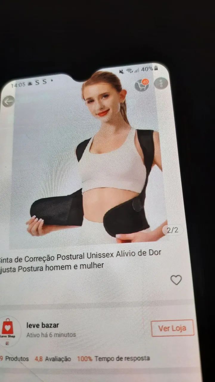 Cinta postural tamanho P (nova) - Foto 2