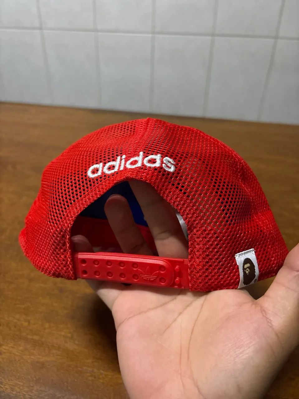 BAPE x Adidas Boné Trucker Clear Pink - Foto 2