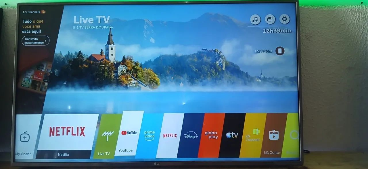 TV 50 polegadas 4k com cabo controle todos apss YouTube e Netflix é d mais  - Foto 3