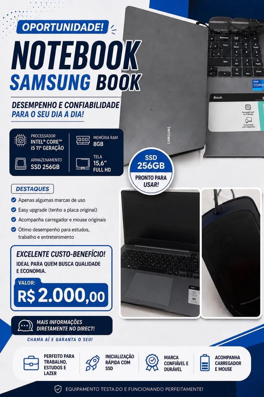 Notebook Samsung book 