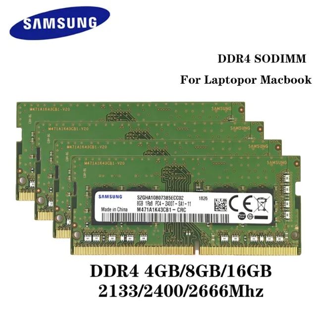 12X CARTÃO - MEMÓRIA DDR4 08GB(X2 04GB) 2666 Mhz SAMSUNG