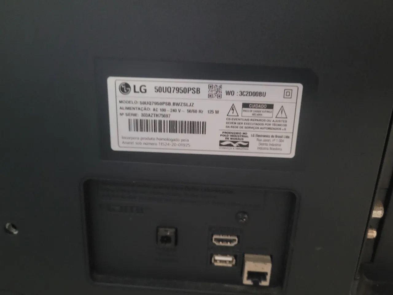 TV LG 50" para retirada de peças  - Foto 4