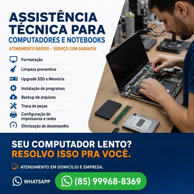 Assistência Técnica em Computadores e Notebooks | Atendimento Rápido