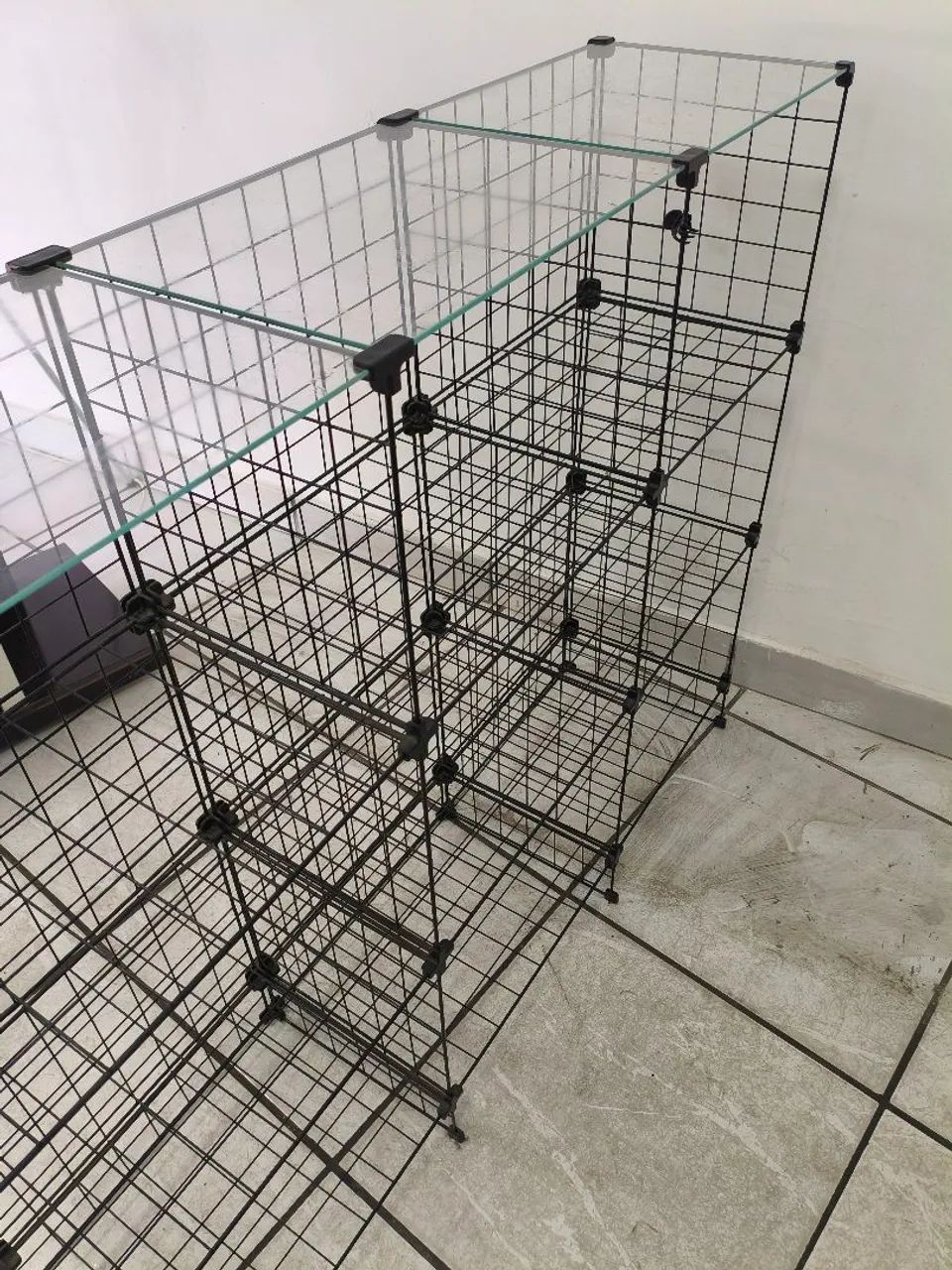 Balcão aramado com tampo de vidro - Foto 3