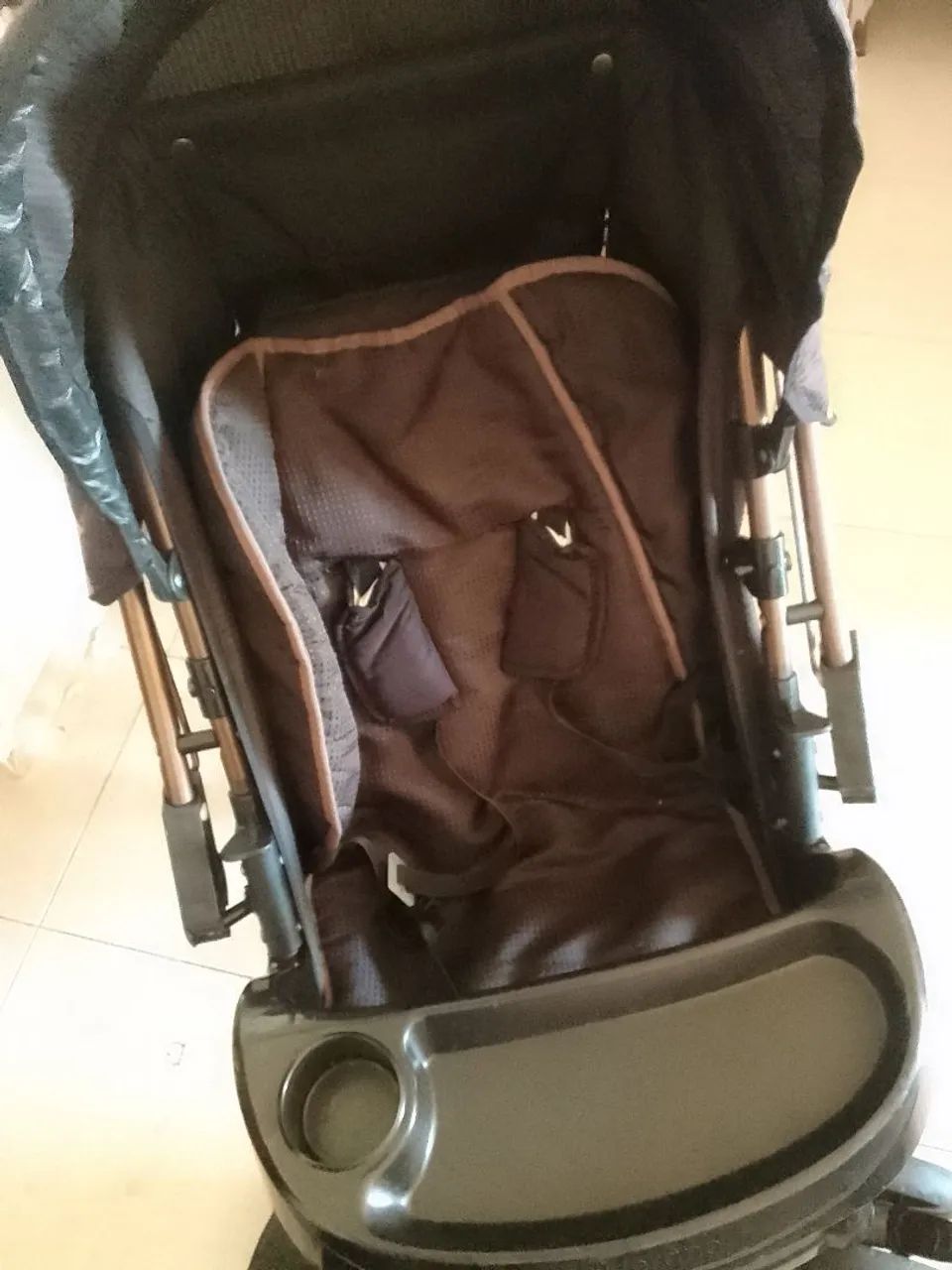 1 carrinho de bb e um berço tipo chiqueirinho  - Foto 3