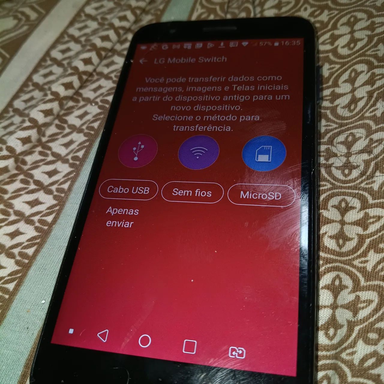 Vendo um celular lg k11 