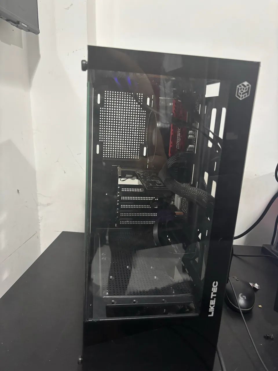 Pc gamer ryzen 5 5500 placa de vídeo gt610 8gb ram ddr4 ssd 480gb